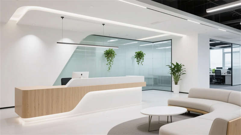 簡約生態(tài)，2000平蚌埠辦公室裝修設計效果圖