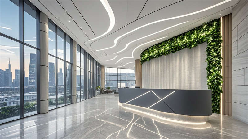 合肥4500平辦公樓裝修設(shè)計效果圖