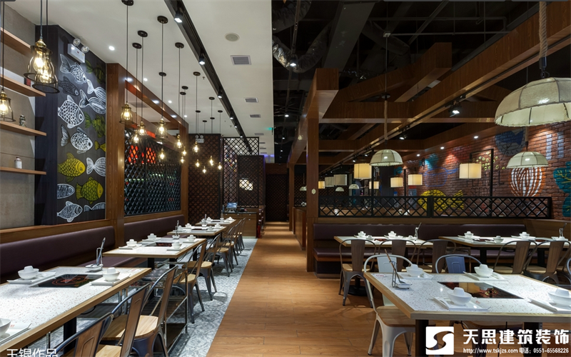 合肥火鍋店設(shè)計(jì)裝修應(yīng)該注意的事項(xiàng)，火鍋店效果圖，火鍋店裝飾設(shè)計(jì)，火鍋店設(shè)計(jì)